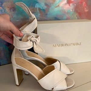 Marion Parke Leah Ivory Heeled Sandal Size 40 (10)